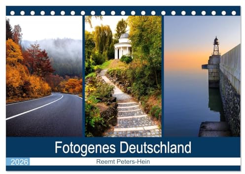 Fotogenes Deutschland (Tischkalender 2026 DIN A5 quer), CALVENDO Monatskalender: Einige der schönsten, bekannten und weniger bekannten Ecken Deutschlands (CALVENDO Orte)
