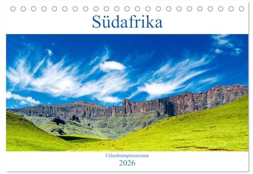 Südafrika - Urlaubsimpressionen (Tischkalender 2026 DIN A5 quer), CALVENDO Monatskalender: Landschaft, Kultur und Erholung - ein Urlaub der Sinne. (CALVENDO Orte)