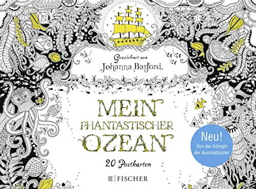 Phantastischer Ozean - Postkartenbuch (Malbuch für Erwachsene)