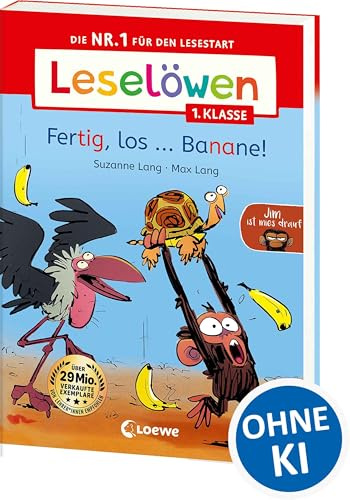 Leselöwen 1. Klasse - Jim ist mies drauf - Fertig, los...Banane!: Auf ins Leseabenteuer! - Die Nr. 1 für den Lesestart jetzt als praktische ... - Erstlesebuch für Kinder ab 6 Jahren