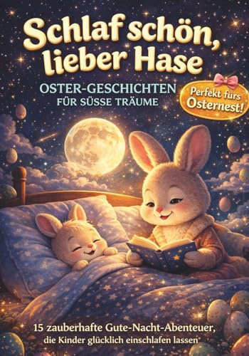 Schlaf schön, lieber Hase: Oster-Geschichten für süße Träume: 15 zauberhafte Gute-Nacht-Abenteuer, die Kinder glücklich einschlafen lassen
