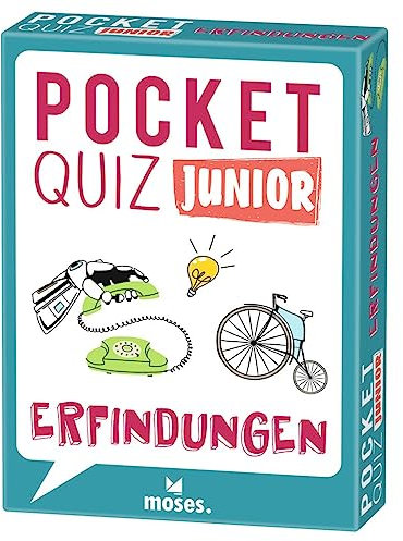 moses. Pocket Quiz Junior Erfindungen, Das Kinderquiz mit 100 Fragen und Fakten rund um die genialsten Erfindungen der Menschheit, Für Kinder ab 8 Jahren