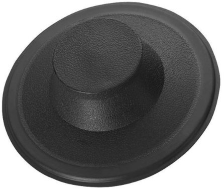 Essential Values Tapón de Fregadero (#STP-PL) – Tapón de Fregadero de Cocina de Plástico Negro – Tapón de Sustitución de Desagüe de Fregadero Triturador para Kohler, Insinkerator, Waste King