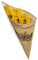 500 Papierspitztüten Pommestüten braun 2-lagig 19cm 125g Pommes - Zeitungsmotiv Lekkerbekken