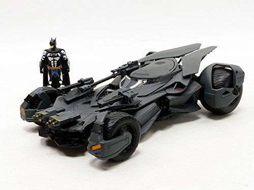 Jada Toys Batman vs Superman Justice League 2016 Batmobil, Miniatur-Fahrzeug, 99232BK, Schwarz, Maßstab 1:24