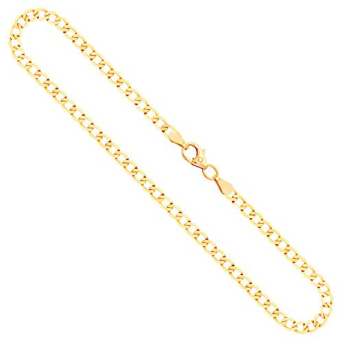 EDELIND Goldkette, Panzerkette facettiert Gelbgold 333/8 K, Länge 50 cm, Breite 3,1 mm, Gewicht ca, 5,4 g, NEU