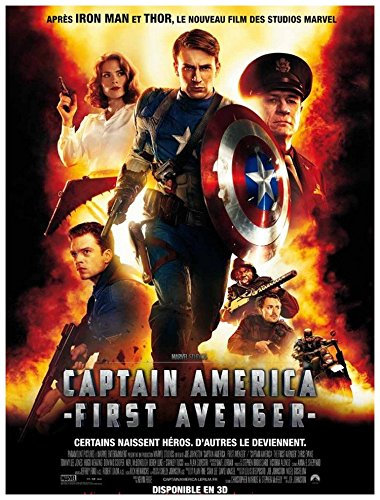 Affiche du Film Captain America First Avenger Kinoplakat, groß, 160 x 120 cm, gefaltet