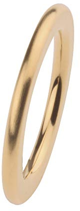 Ernstes Design Ring R256 Edelstahl 2 mm vergoldet Gelb Weite 48-65 Qualität