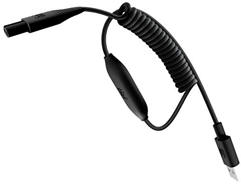 tizi Tankrüssel USB Kabel, Ladekabel, Ersatzkabel, Ladegerät, dehnbar bis 1m kompatibel mit Braun Rasierer, Epilierer, Elektrorasierer, Shaver, Silk Epil