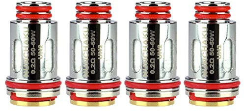 Uwell UN2 Meshed-H Coils (0,2 Ohm), DL FeCrAlVerdampferköpfe für e-Zigarette, 4 Stück