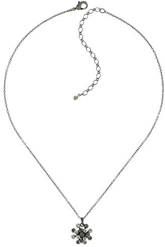 Konplott Kette Magic Fireball white/grey Classic Size (21mm) antique silver (MINI 16mm)