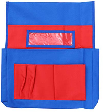 Chair Pockets for Classroom Back Storage Pocket Chair Chair Storage Covers Chairback for Classroom Kids School Supplies (Red)