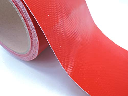LKW Plane Zelt MARKISE PLANEN Reparatur PFLASTER Rolle 100MM BREIT 5m LANG ROT Karminrot RAL 3002