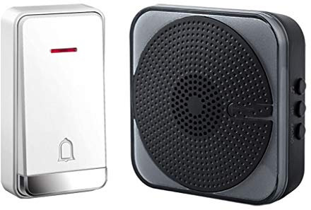 SISWIM Campanello Senza Fili Campanello Senza Fili a Muro Campanello a Muro Senza Fili 230 Metri Portata 32 suonerie Volume a 4 Livelli Regolabile Campanello Wireless