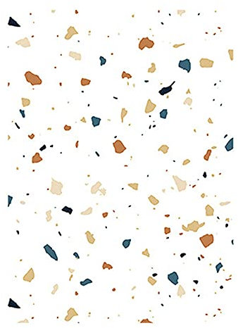 Film Vinyle pour Papier Peint Auto-adhésif, Autocollants de Sol Imperméables Motif Terrazzo, Autocollant Mural en PVC pour Salle Bain Cuisine, 2pcs*(250 X 40 cm),A