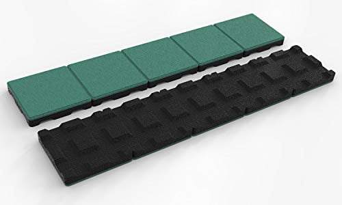 RDX Racedesign Secuplay XL Gummi Mähkante - 100x20x3,6cm - Grün - 5er Pack