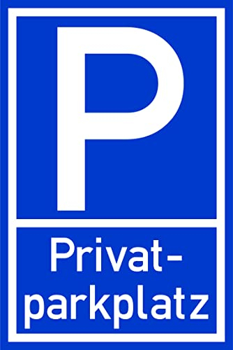 Prolac Privat Parkplatz Schilder – Warnschilder – Selbstklebend & Robust – Wetterfest und UV-beständig – Kratzfest & Ideal für Outdoor-Bereich – in 3 Varianten verfügbar - Made in Germany – 35x0,5cm