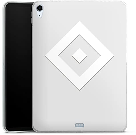 DeinDesign Silikon Hülle kompatibel mit Apple iPad Air 2020 (2020) Case Tablet Hülle Hamburger SV Wappen HSV
