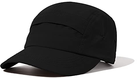 CLAPE Herren 5 Panel Cap Quick Dry Baseball Cap Wasserdicht Outdoor Sport Cappy Unstructured Dad Hat Atmungsaktive Schildkappe