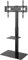 goobay 58526 TV Standfuss für Fernseher und Monitore zwischen 37“ und 70 Zoll (94-180cm) / Schwenkbar und Höhenverstellbar/Fernsehständer für Flat TV & Curved TV bis 40 kg Schwarz