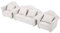 CHICIRIS 3-teiliges Puppenhaus-Couch, 1:12 Mini-Puppenhaus-Möbel, handgefertigt, Sofakissen-Set, Puppenhaus-Möbelzubehör Weiß