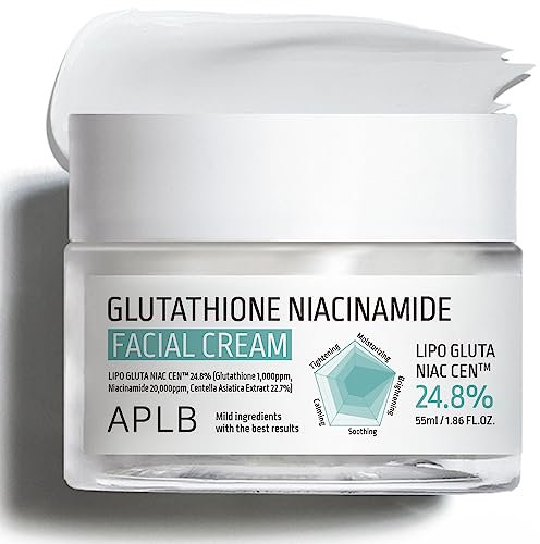 APLB Glutathione Niacinamide Gesichtscreme | Niac CEN™ Lipo Gluta 24,8% 1,86 FL.OZ/Koreanische Hautpflege, tiefe Hydration durch Niacinamide, verbesserte Hautelastizität, Revitalisierung für