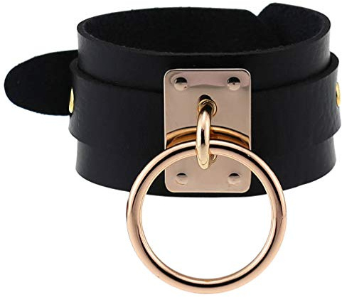 Persönlichkeit Punk Ring Sling Armband Armband Gothic Hip Hop Rap Handgemachte PU Metall Armband Armband