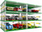 APRILA Super Maxi Garage Total avec Station Jouet de Construction-Service Complète DIY 3 Niveaux, Voiture Course Technic pour Lego Speed Champion, Carport Compatible Les Voitures (2)
