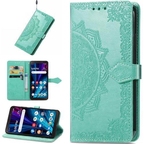 Baifu Mandala Blumen Hülle für Fairphone 5 Handyhülle, [Ständer] [Magnetverschluss], Card Slot Leder Wallet Case für Fairphone 5 Tasche-06