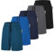 ZENGVEE - Lot de 5 Shorts de Course à Pied pour Homme Short Respirant à Séchage Rapide avec Pochette Sportswear Short de Tennis pour Homme Short de Sport（0904-Green-S）