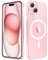 FNTCASE for iPhone 15-Plus Phone Case: Magnetic Clear Shockproof Protective | Durable Anti-Yellowing Military Grade Drop Protection Rugged Cover