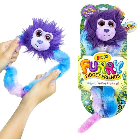 Tangle Furry Fidget Friends - Neu! Zonk The Monkey - Plüsch Fidget Toy Furry Friend - Magische, kreative Kreaturen aus dem Tanglonia-Universum