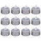BAYORE Lot de 12 bougies chauffe-plat LED sans flamme à paillettes pour décoration de maison, mariage, fête d'anniversaire