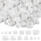 180 Pièces Bouchon à Trou en Plastique, 5/6/8/12/14/16/20mm Bouchon de Trou de Percage, Blanc Cache Trou pour Chaise, Armoire, Meuble