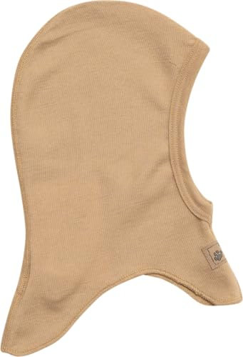Lilano, Kinder/Baby Sturmhaube Mütze, 70% Wolle (kbT), 30% Seide, 210 g/m² (Sand, 74-80)