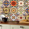 ANHUIB Sticky Tiles for Kitchen Walls,Ceramic Tile Stickers,Self Adhesive Wall Tiles,Peel and Stick Tile Decals,Waterproof Ceramic Stickers for Bathroom,Moroccan Stickers,Vinyl Stick on Tile 15x15