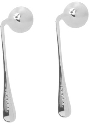 PLAFOPE 2piezas Cuchara Adaptable Para Ancianos Cuchara Inoxidable Utensilios Resistentes Al Desgaste Vajilla Práctica