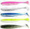 UEAVOID 5 Stück Gummifische Hecht und Zander Twister Schwanz Mit Hakentaschen für Offset Haken und Standard Jigköpfe (12cm)
