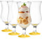 Glasmark Krosno Lot de 4 verres à cocktail Long Drink Cocktail Gin Bière Eau Long Drink Verres à cocktail Verre à eau Verre à smoothie Dessert Passe au lave-vaisselle Jaune 4 x 420 ml