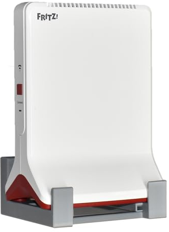 EasyClick passgenaue Wandhalterung für AVM Fritz Repeater 6000 und 3000 (Nicht 3000AX!), auch als Deckenhalterung, in jeder Richtung montierbar, inklusive Montagematerial. (Grau)