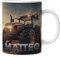 timalo® Tasse mit Namen bedrucken lassen | Individuelle Kindertasse personalisiert mit Wunschname für Kinder Motiv | Trecker Traktor | mug-child-21