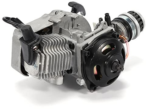 49cc 2 Takt Motor, Mini Pocket Quad Bike Motor Kit mit Elektronischer Zündung 1 2L Tank und 3 PS für 49CC Motorräder Ersatzteile für Outdoor Nutzung Hohe Leistung 12500 U/min