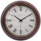 VIKMARI Landhausstil Braun Wanduhr, 30cm Römische Ziffern Geräuschlos Batteriebetrieben Wanduhr für Wohnzimmer Schlafzimmer Küche Büro