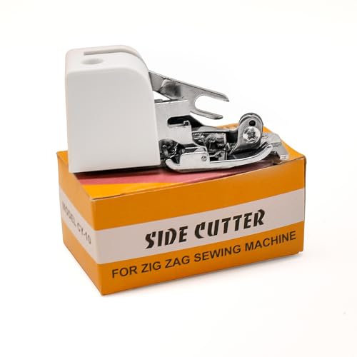 ZhXu Shuo Overlock Side Cutter Attachment Presser Foot & Finish Fabric Edges Seamlessly Ideal #CY-10 for Low Shank Sewing Machine Singer,Brother