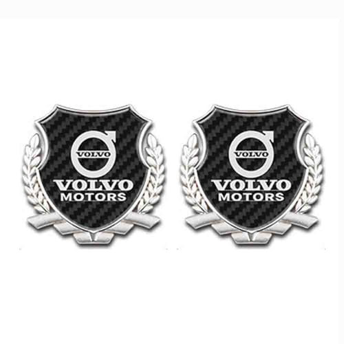 WpTrick Auto Abzeichen Für Volvo V40 V50 V60 V90, Heckklappe Abzeichen FüR Auto, Karosserie-Abzeichen, Auto Aufkleber Emblem Auto Aufkleber Abzeichen,B