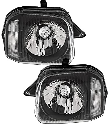 Halogen Scheinwerfersatz Scheinwerfer Satz Hauptscheinwerfer Set links rechts H4 passend für Jimny Geländewagen Geschlossen SN FJ