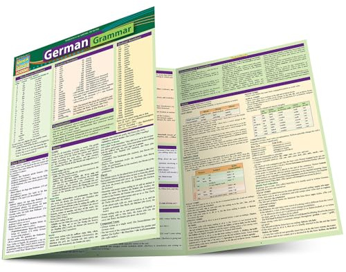German Grammar: Quickstudy Laminated Reference Guide (Quick Study Academic)