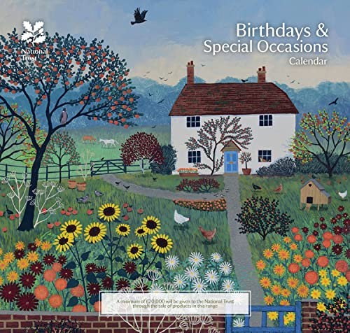 National Trust, Jo Grundy Birthday Midi 2024 Calendar