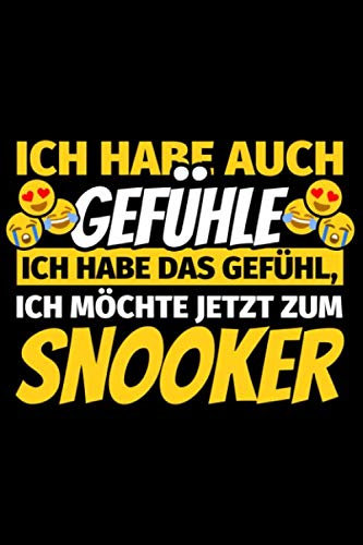 Notizbuch liniert: Snooker Geschenke Snooker-Spieler Billard