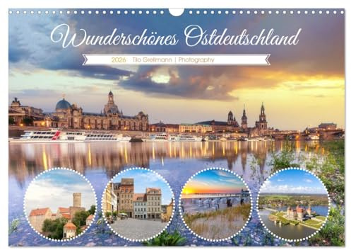 Wunderschönes Ostdeutschland (Wandkalender 2026 DIN A3 quer), CALVENDO Monatskalender: Unterwegs im Osten Deutschlands (CALVENDO Orte)